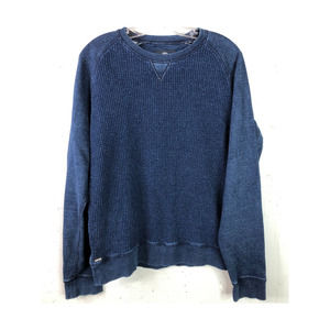 Astronomy Clothing Womens Pullover Waffle Knit Navy‎ Blue, Sz L